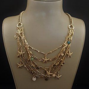 Tommy Bahama Gold Starfish Multi-Layer Necklace